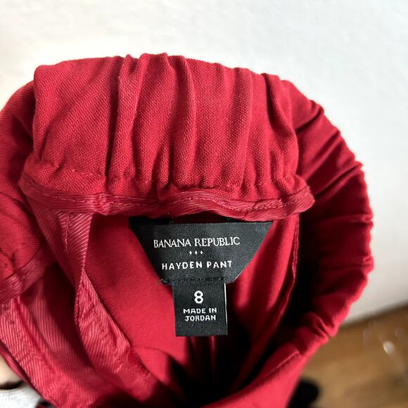 Banana Republic Hayden Wide Leg Pant Womens Size 8 Red NWOT - Picture 6 of 7